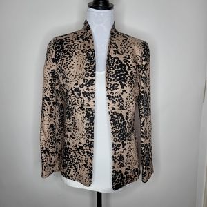 J. Crew Going Out Blazer in Leopard Print Size 2